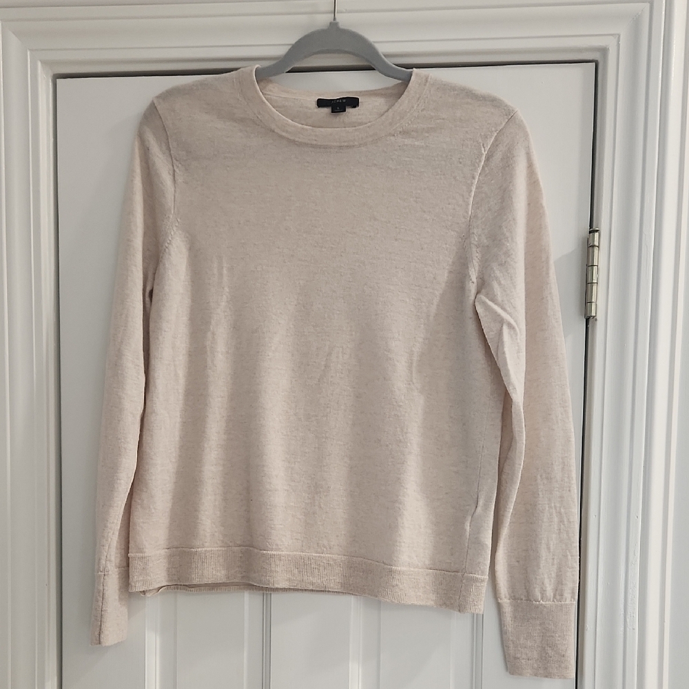 J. Crew Soft Cream Knit Top